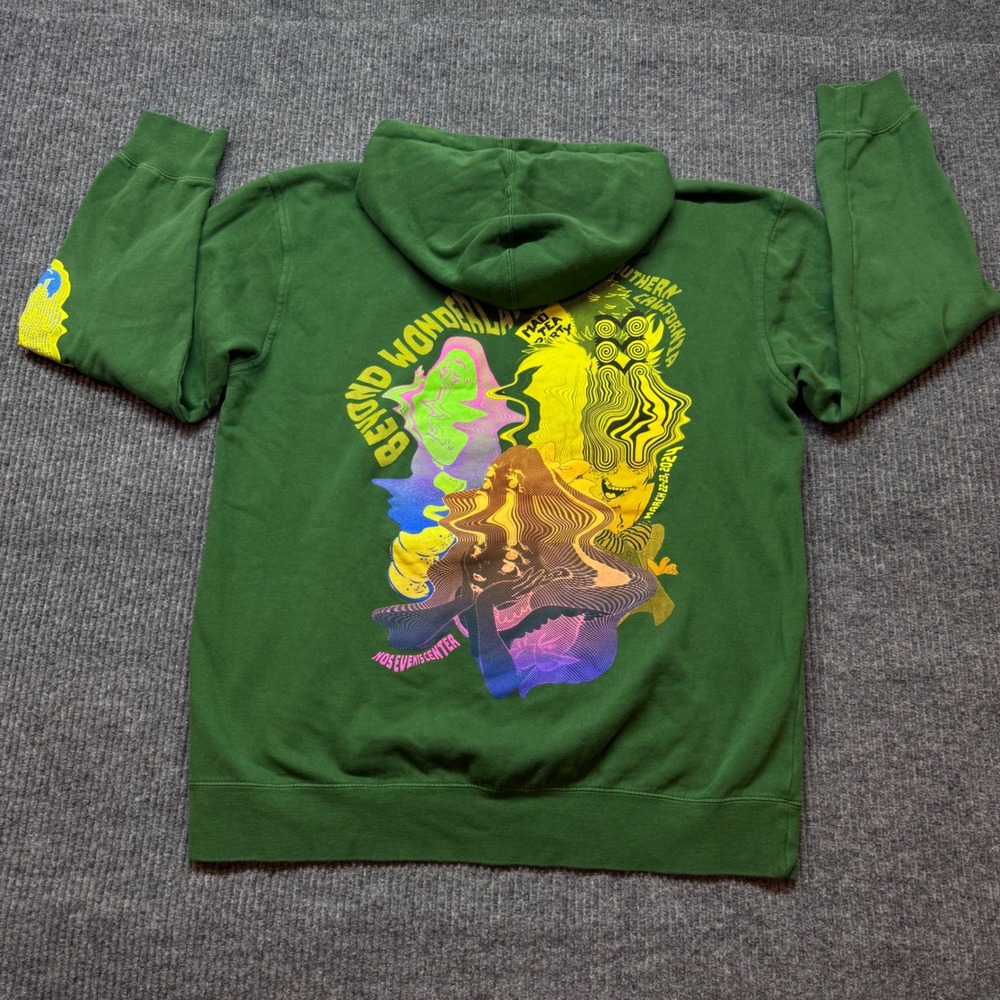 I Insomniac Beyond Wonderland 2024 Hoodie Mens XL Green EDM Festival Graphic
